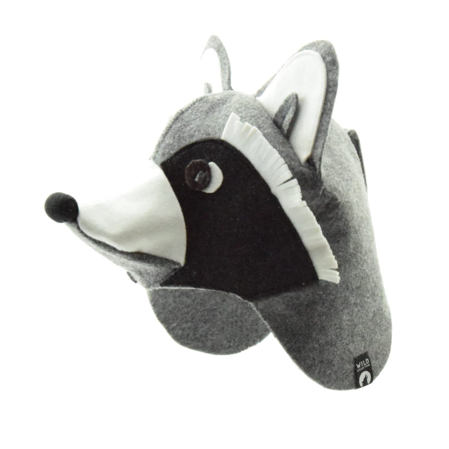 Waschbär Saunahut, Seitenansicht